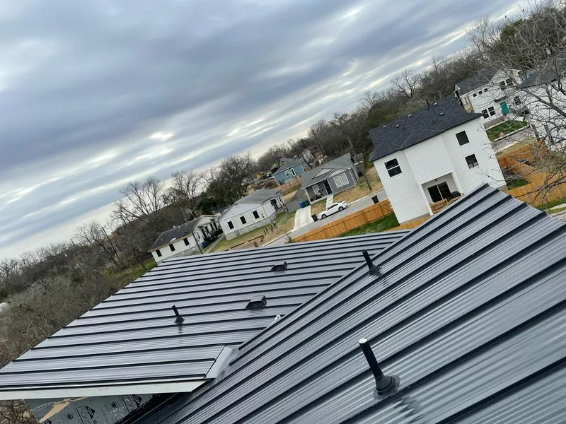 Standing seam metal roof panels with vents for Skylight Repair in Lochmoor Waterway Estates